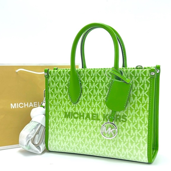 Michael Kors Handbags - Michael Kors Green Patterned Handbag